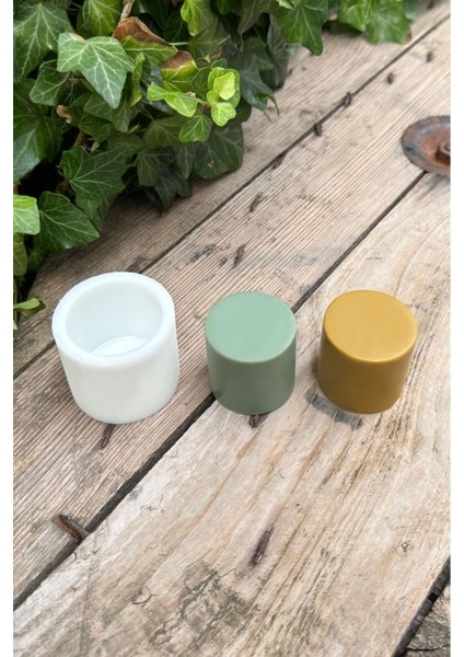 Beyaz Silindir 3D Mum Kalıbı 4X4X4, Esnek Silikon, 1 Adet fırsatları