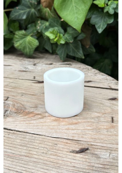 Beyaz Silindir 3D Mum Kalıbı 4X4X4, Esnek Silikon, 1 Adet indirimleri