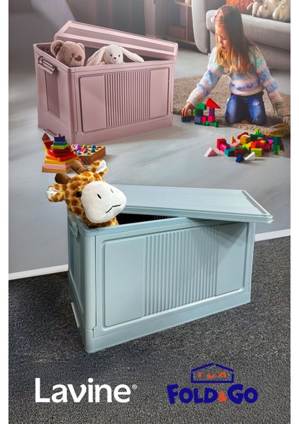 Fold&go Tekli Portatif Organizer Kapaklı Kasa ”mavi” Çok Amaçlı Katlanır Istiflenebilir fiyatları