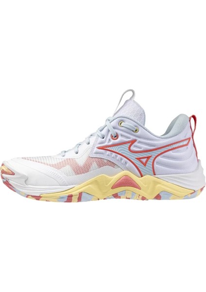 Wave Momentum Elite Kadın Voleybol Ayakkabısı Beyaz / Turuncu