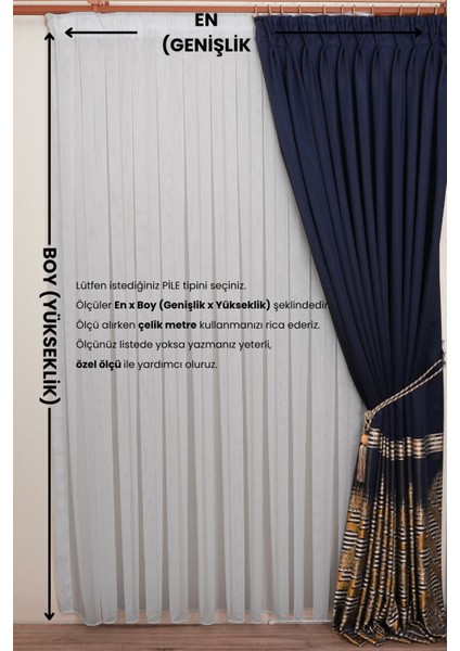 1-2 Seyrek Pile Çelik Model Tül Perde, Kırık Beyaz Ütü Istemeyen Tül Perde