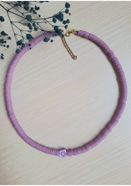 Fimo Boncuk Kolye Lila fiyatları