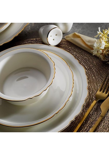 Rumi Gold 60 Parça Yemek Takımı