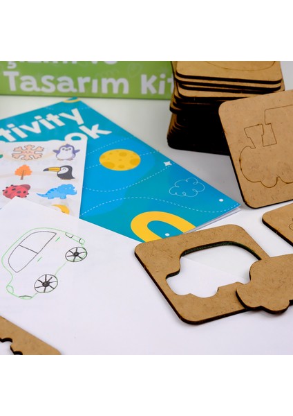 Eğitici Çizim ve Tasarım Kiti - Çizim Alıştırma Seti - Ince El Motor Beceri Kiti fiyatları