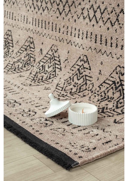 Gaia Bej Halı Yıkanabilir Kaymaz Taban Şönil Kilim Dokuma Pamuk Taban Kilim 10354 100 x 200 cm fiyatları