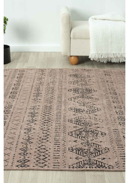 Gaia Bej Halı Yıkanabilir Kaymaz Taban Şönil Kilim Dokuma Pamuk Taban Kilim 10354 100 x 200 cm indirimleri