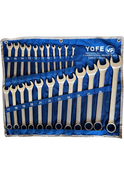 Professional 23 Parça Kombine Anahtar Seti (6mm - 32MM)