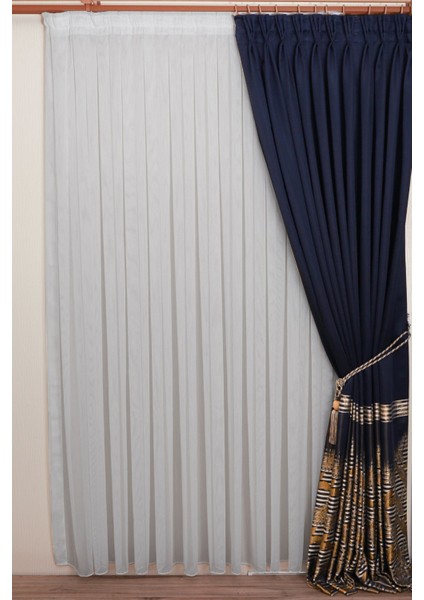 1-2 Seyrek Pile Çelik Model Tül Perde, Kırık Beyaz Ütü Istemeyen Tül Perde fiyatları