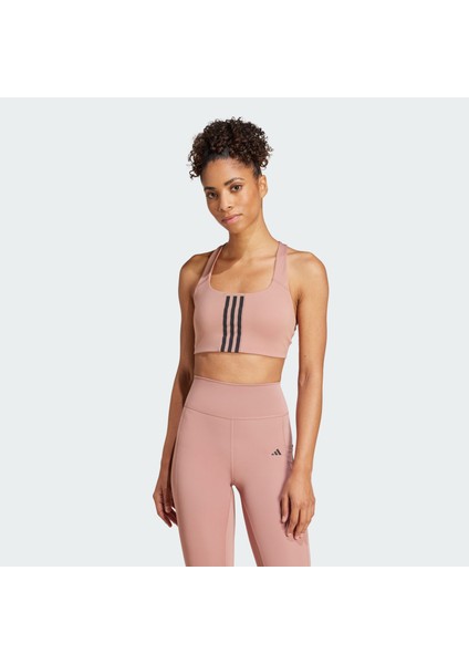 Performance JI7989 Powerimpact Training Medium-Support 3-Stripes Bra