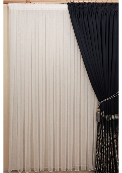 1-3 Sık Pile Şantuk Model Tül Perde, Kırık Beyaz Ütü Istemeyen Tül Perde fiyatları