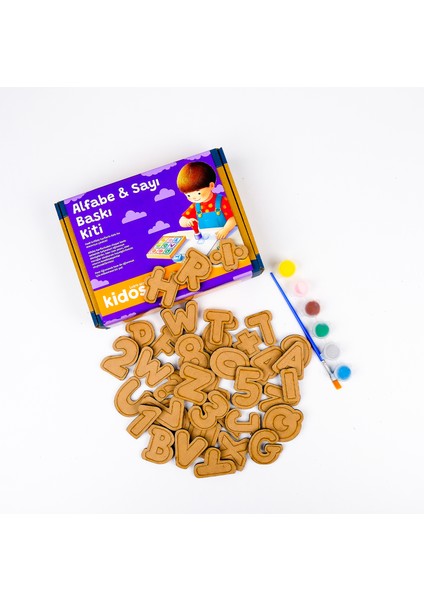 Eğitici Alfabe & Sayılar Baskı Etkinlik Oyun Kiti - (Alphabet And Numbers Stamp Kit) fiyatları