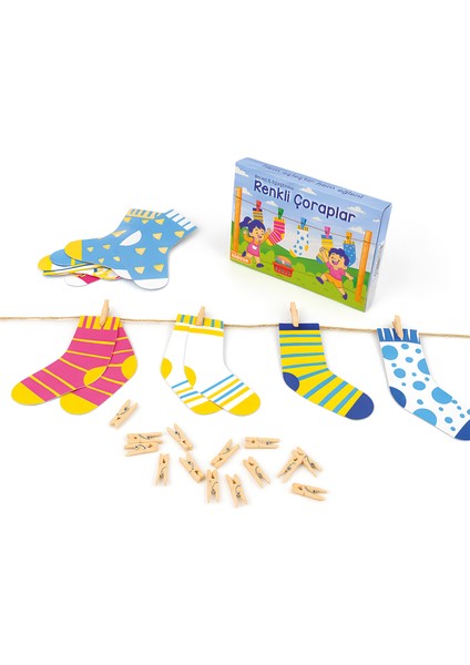 Eğitici Çorap Eşleştirme Oyun Kiti - (Sock Matching Game Kit)