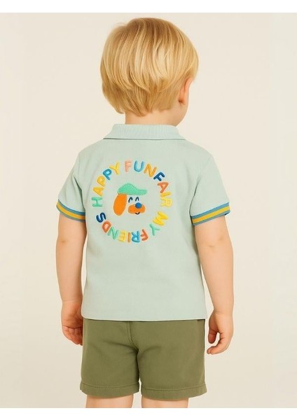 Erkek Bebek Yakalı Renkli Düğmeli T-Shirt fiyatları