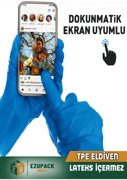 M Beden Glove Flex Tpe 100'LÜ Gıda Muayene Pudrasız Medikal Temizlik Mutfak (Lateks Nitril Içermez) modelleri
