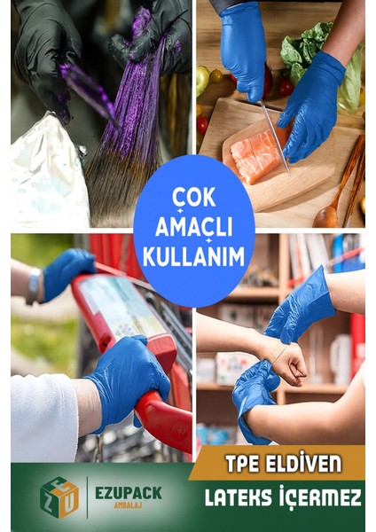 M Beden Glove Flex Tpe 100'LÜ Gıda Muayene Pudrasız Medikal Temizlik Mutfak (Lateks Nitril Içermez) fırsatları