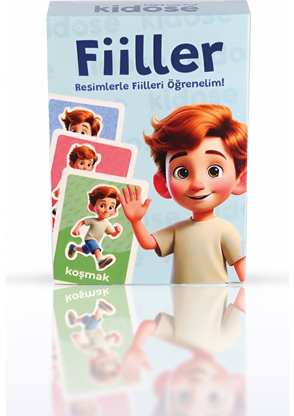 Eğitici Fiilleri Öğreniyorum Fiil Kartları modelleri