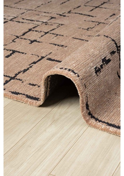 Gaia Bej Halı Yıkanabilir Kaymaz Taban Şönil Kilim Dokuma Pamuk Taban Kilim 10119 80 x 150 cm fırsatları