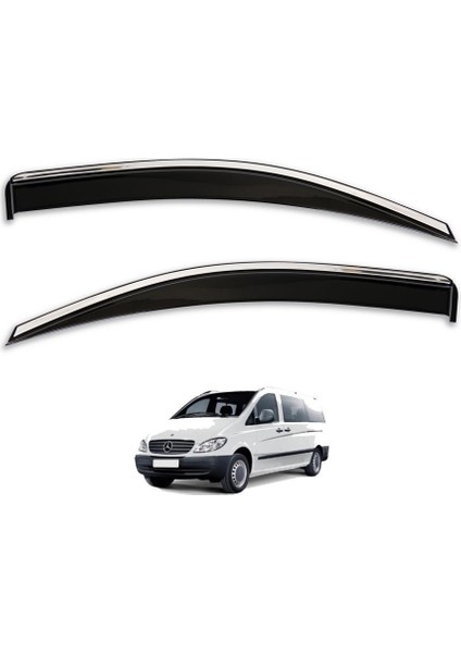 Mercedes Vito Ferrous Kromlu Cam Rüzgarlığı 2 Parça 2003 ve Üstü