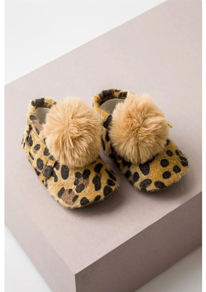 Kız Bebek Leopar Desenli Ayakkabı