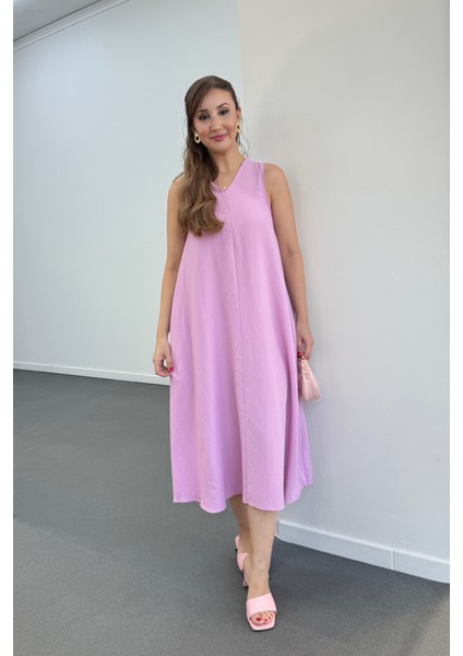 Yegor Cepli Rahat Midi Elbise fırsatları