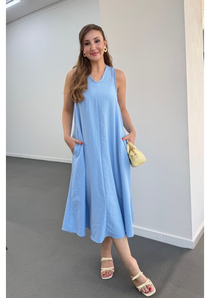 Yegor Cepli Rahat Midi Elbise fırsatları