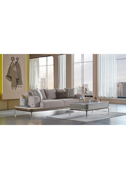 Estella Üçlü Sağ Koltuk Mondero Krem indirimleri