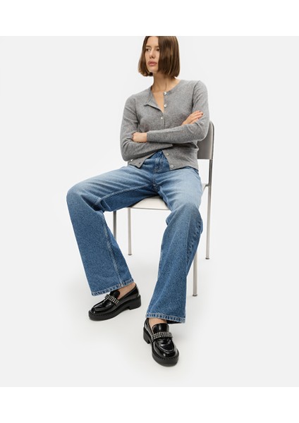 Kristal Taş Aksesuarlı Loafer