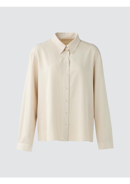 Taş Düz Kesim Gömlek Yaka Dokuma Gömlek