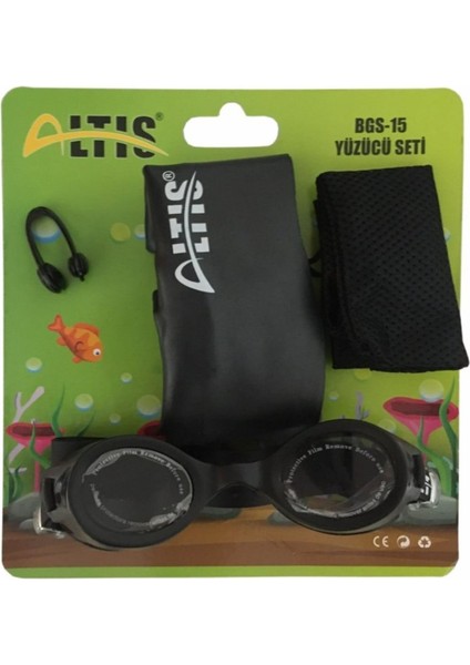 Bgs-15 Yüzücü Gözlüğü Seti (Bone-Tıkaç-Saklama Kutusu)