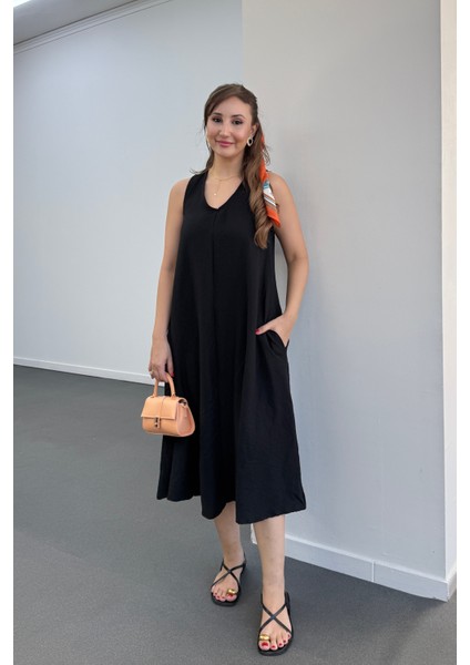 Yegor Cepli Rahat Midi Elbise fırsatları