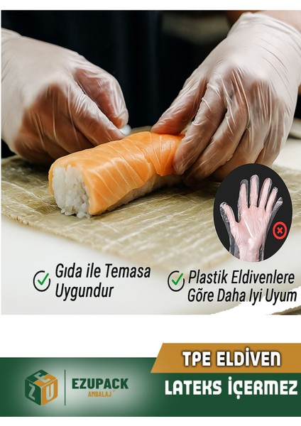 L Beden Winlyex 100'LÜ Gıda Muayene Pudrasız Medikal Temizlik Mutfak Saç Boyama Eldiveni