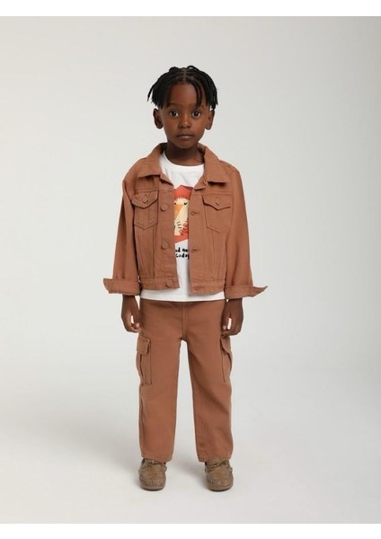 Erkek Çocuk Aslan Baskılı Pamuklu T-Shirt fiyatları