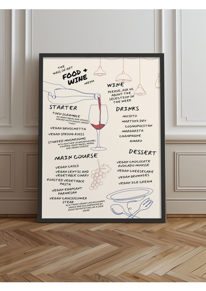 Tekli Çerçeveli Siyah Poster Tablo TK/711, Şık ve Modern Dekorasyon Için Ideal.