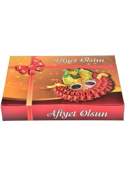 Çiğ Köfte Kutusu Metalizeli 1 kg 100'LÜ 18 x 24 x 4.5 cm fiyatları