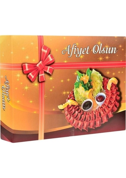 Çiğ Köfte Kutusu Metalizeli 1 kg 100'LÜ 18 x 24 x 4.5 cm modelleri