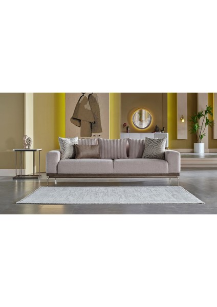 Estella Üçlü Koltuk Mondero Krem fırsatları