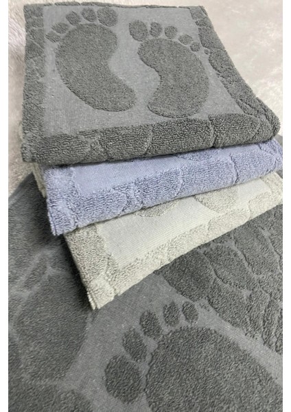 %100 Pamuklu Taş Desenli Ayak Havlu Seti – 3 Renkli Takım fırsatları