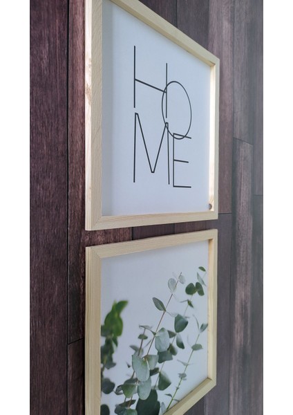 Kahverengi Ahşap Çerçeveli Oturma Odası Dekor Seti modelleri