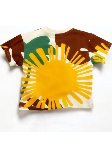 Erkek Bebek Çocuk Pamuklu Desenli Tshirt fırsatları
