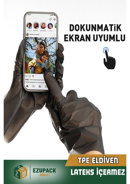 S Beden Glove Flex Tpe 100'LÜ Gıda Muayene Pudrasız Medikal Temizlik Mutfak (Lateks Nitril Içermez) modelleri
