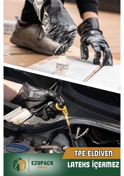 S Beden Glove Flex Tpe 100'LÜ Gıda Muayene Pudrasız Medikal Temizlik Mutfak (Lateks Nitril Içermez) indirimleri