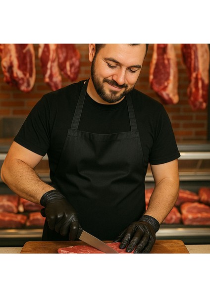 S Beden Glove Flex Tpe 100'LÜ Gıda Muayene Pudrasız Medikal Temizlik Mutfak (Lateks Nitril Içermez)