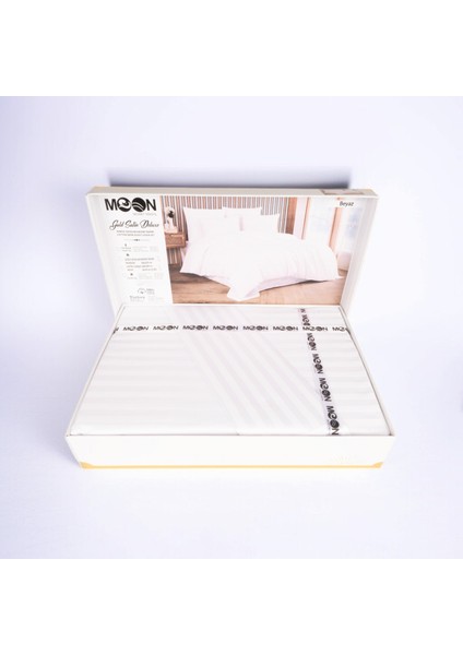 Premıum Beyaz Renk Pamuk Saten Çift Kişilik Nevresim Takımı Kutulu fiyatları