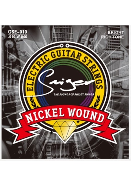 Elektro Gitar Teli GSE-010 (3 Adet Pena Hediyeli)