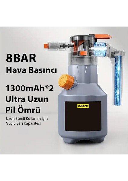 2l Yüksek Basınçlı Şarjlı Köpük Makinası Oto Yıkama Pompası Köpük Püskürtücü fırsatları