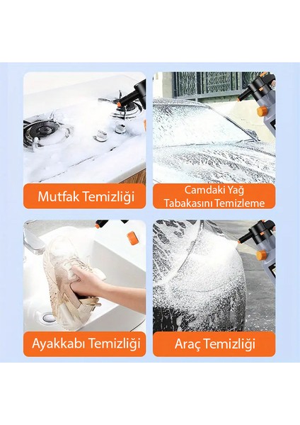 2l Yüksek Basınçlı Şarjlı Köpük Makinası Oto Yıkama Pompası Köpük Püskürtücü