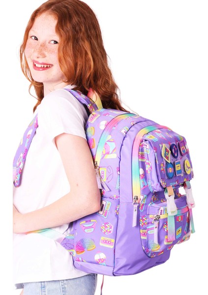 Su Geçirmez Kumaş Kız Çocuk Çok Gözlü Ortopedik Sırt Okul Çantası L5238 fiyatları