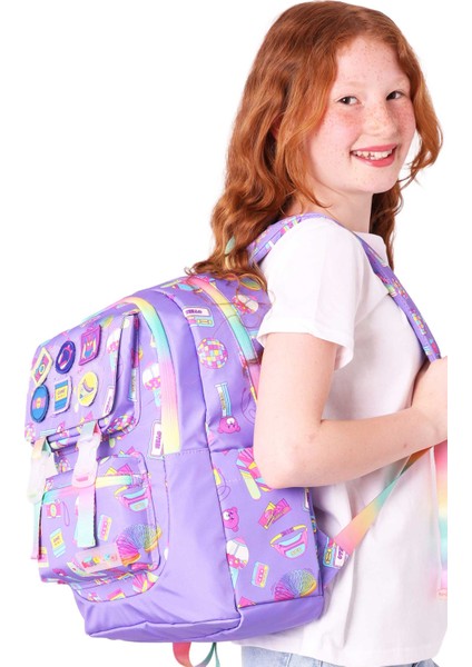 Su Geçirmez Kumaş Kız Çocuk Çok Gözlü Ortopedik Sırt Okul Çantası L5238 modelleri