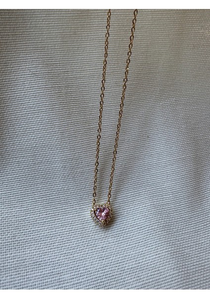 Pndr Modeli Pembe Taşlı Kolye fiyatları