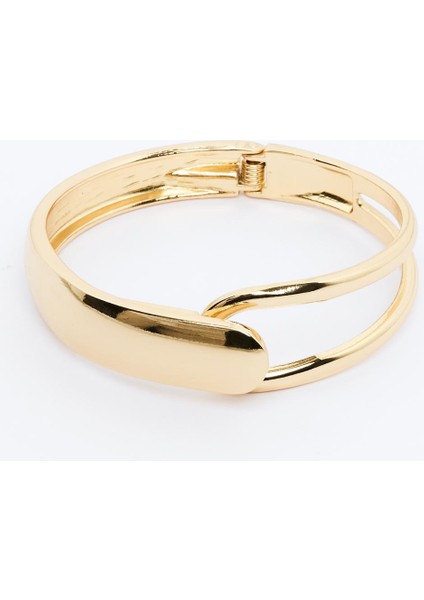 Altın Rengi Altın Kaplama Parlak Kelepçe Bileklik fiyatları